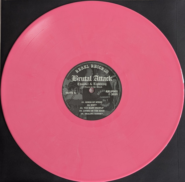 Brutal Attack "Thunder And Lightning - 25 Years On The Attack" LP PINK